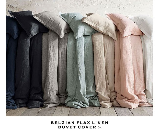 BELGIAN FLAX LINEN DUVET COVER >