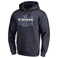 Men's NFL Pro Line by Fanatics Branded Navy Dallas Cowboys 2018 NFL Playoffs Bound Coin Toss Pullover Hoodie