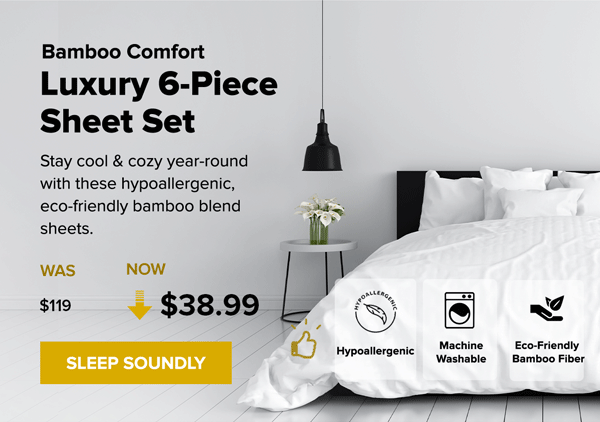 Bamboo Comfort Sheet Set | Sleep Soundly