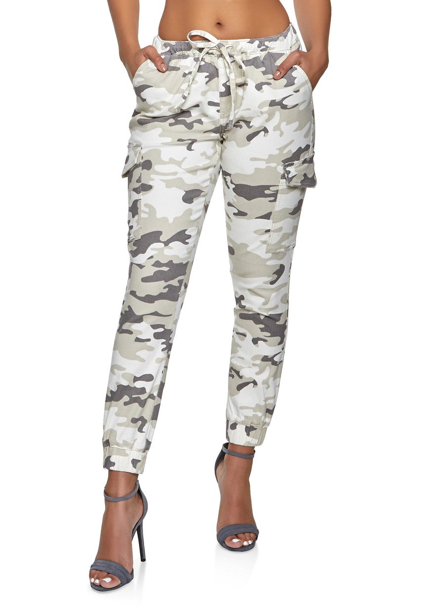 Camo Cargo Twill Joggers