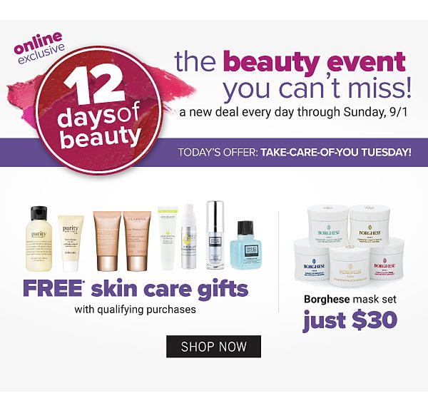 Free Skim Care Gifts with qualifying purchaes - Shop Now