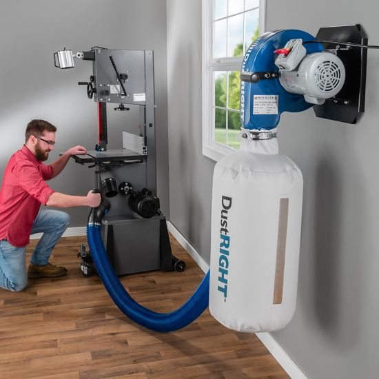 Dust Right® Wall-Mount Dust Collector, 650 CFM