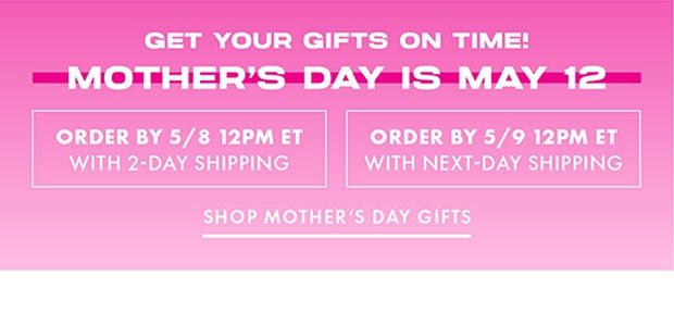 SHOP MOTHER'S DAY GIFTS