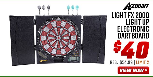 Accudart Light FX 2000 Light Up Electronic Dartboard