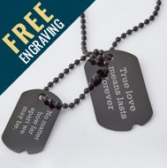 Gunmetal Dog Tag