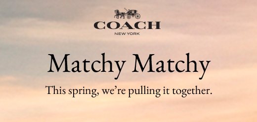 Coach New York | Matchy Matchy