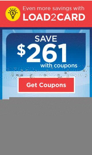 LOAD2CARD - SAVE $261 with COUPONS - Get Coupons