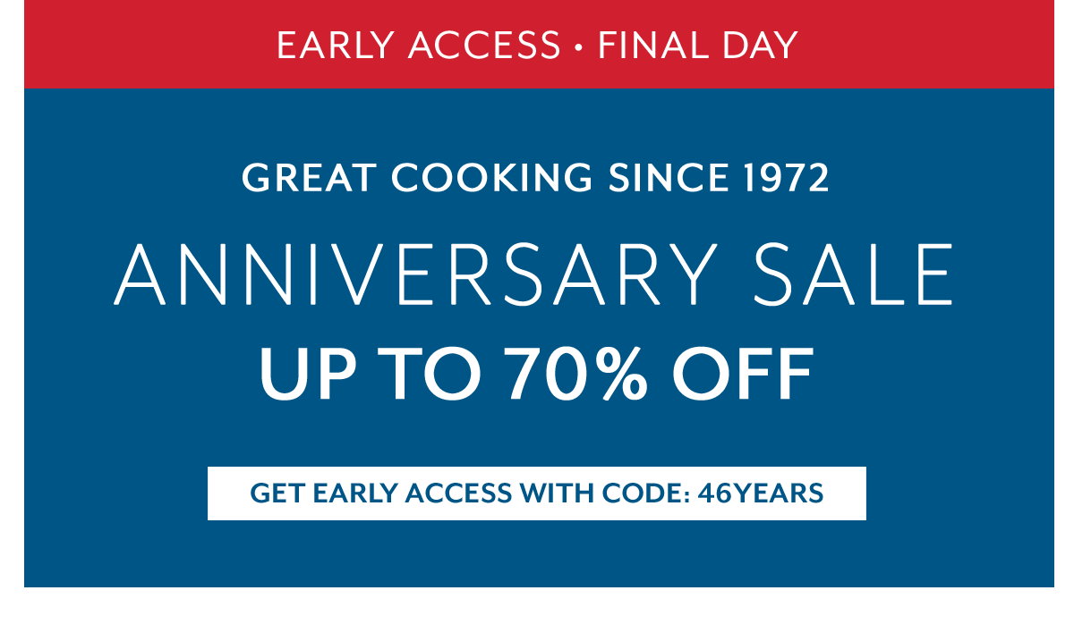 Early Access Anniversary Sale