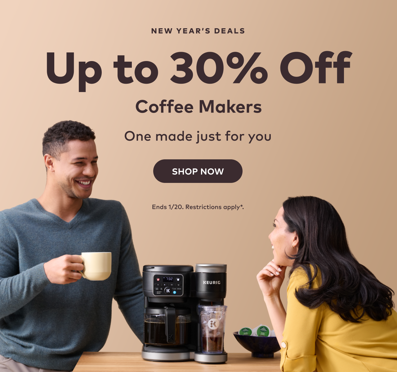 Up to 30% Off Coffee Makers