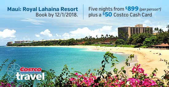 Costco Travel Royal Lahaina Resort Offer