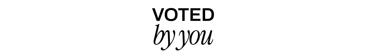 VOTED BY YOU