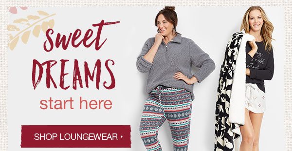 Sweet dreams start here. Shop loungewear.