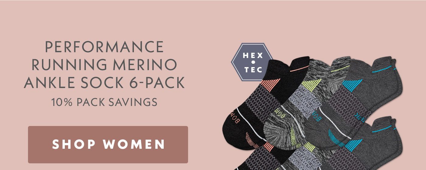 Performance Running Merino Ankle 6-Pack | Shop Women