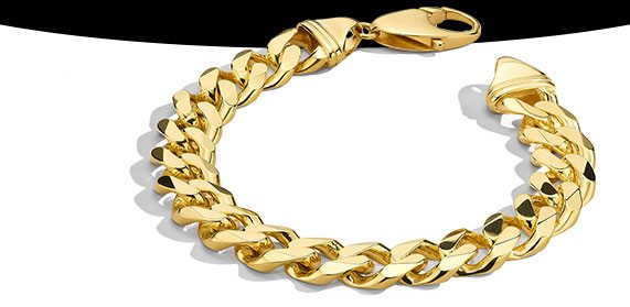 14K Yellow Gold Curb Link Bracelet