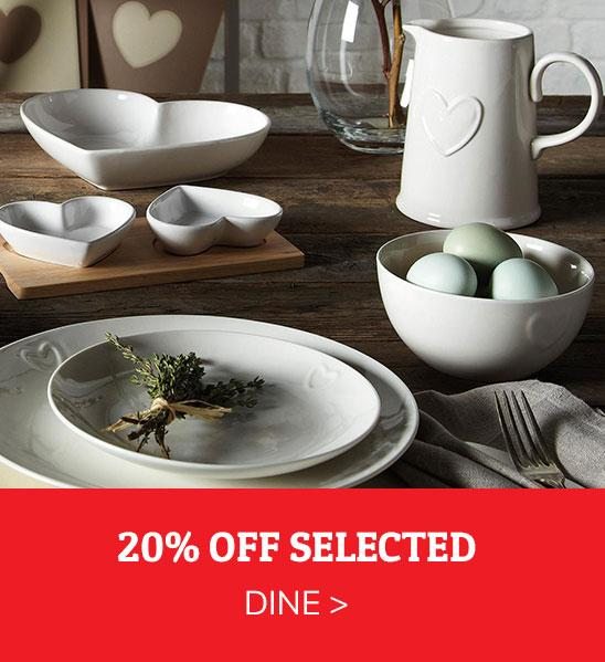 20% OFF SELECTED DINE