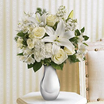 Teleflora's Shimmering White Bouquet