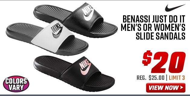 Nike Benassi Just Do It Men's or Women's Slide Sandals