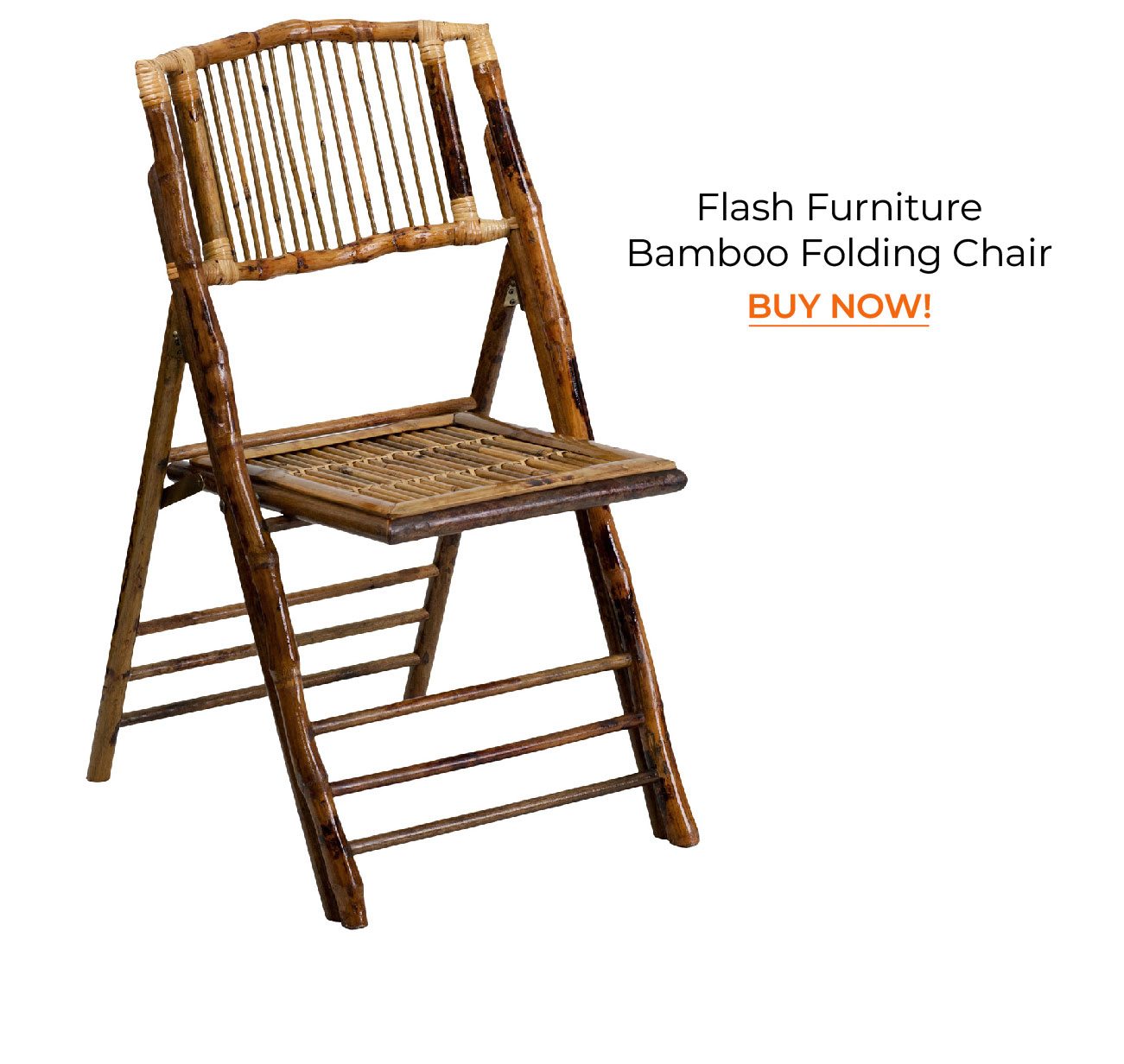 Flash Furniture Bamboo Folding Chair