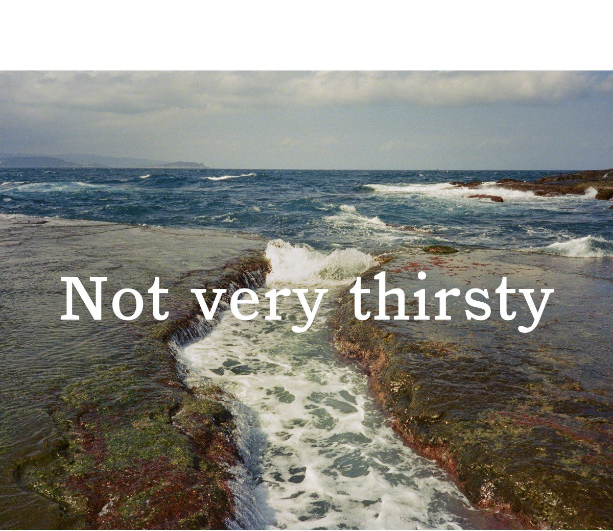 Not very thirsty