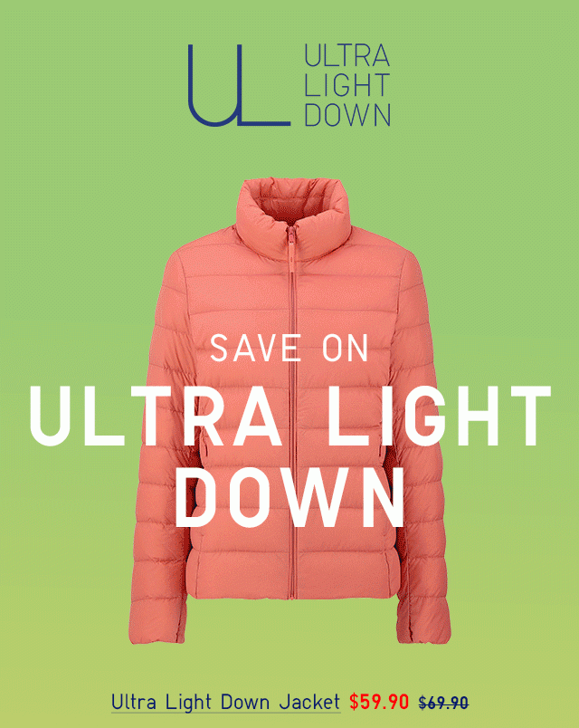 ULTRA LIGHT DOWN JACKET $59.90