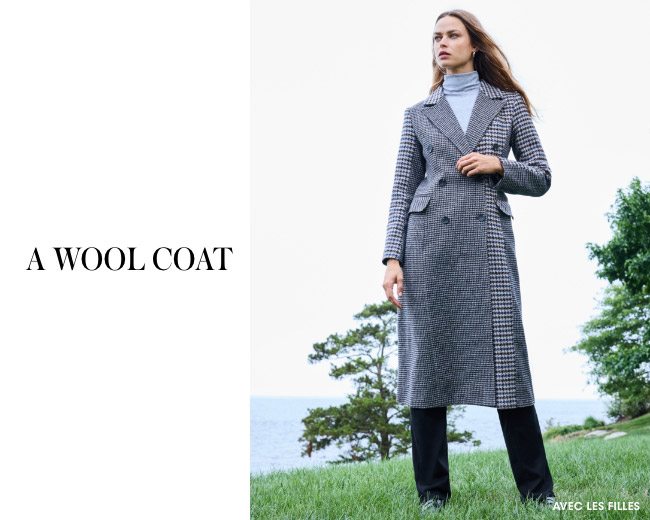 a wool coat