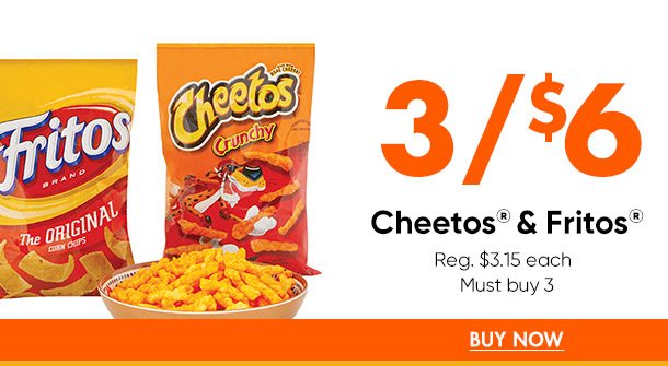 3/$6 Cheetos & Fritos