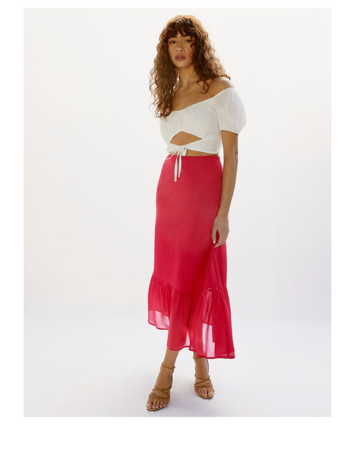 Roma Skirt Rhubarb