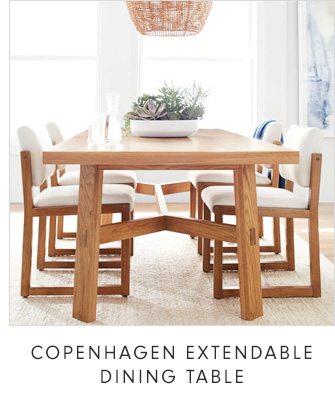 COPENHAGEN EXTENDABLE DINING TABLE
