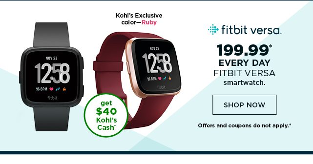 fitbit versa at kohl's