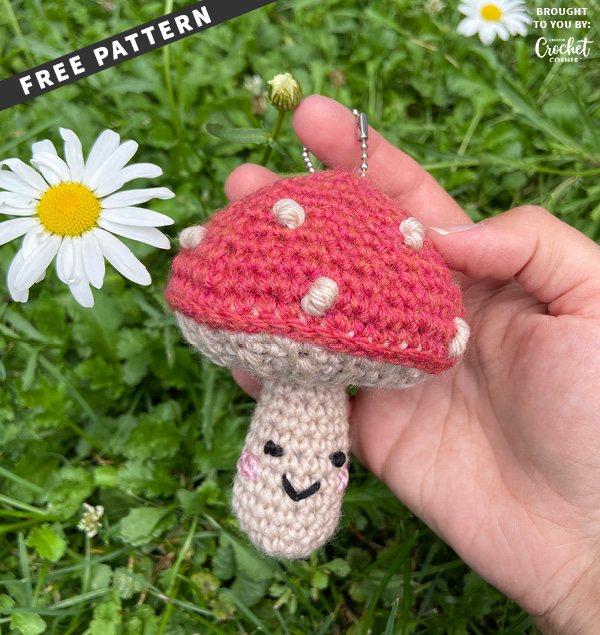 Mushroom Keychain