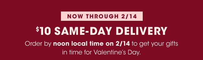 $10 SAME DAY DELIVERY