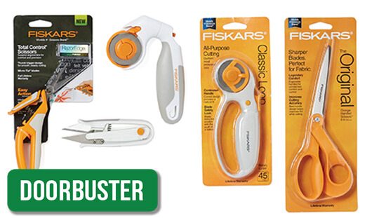 Fiskars Sewing and Quilting Cutting Tools.