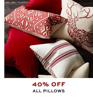 40% Off All pillows