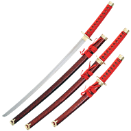 Ruby Marble Japanese Sword Set