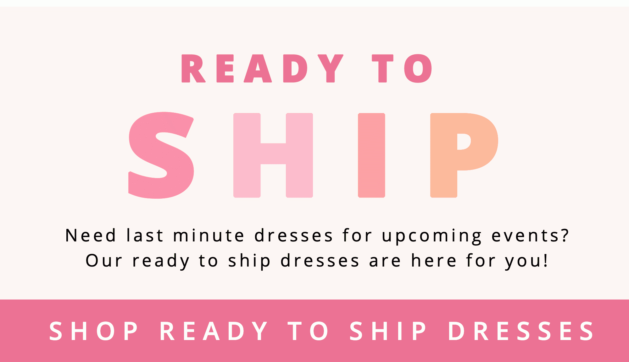 ready to ship dresses
