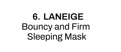 Bouncy and Firm Sleeping Mask