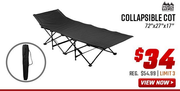 World Famous Sports Collapsible Cot