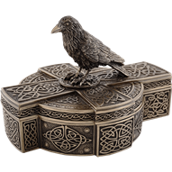 Celtic Raven Trinket Box