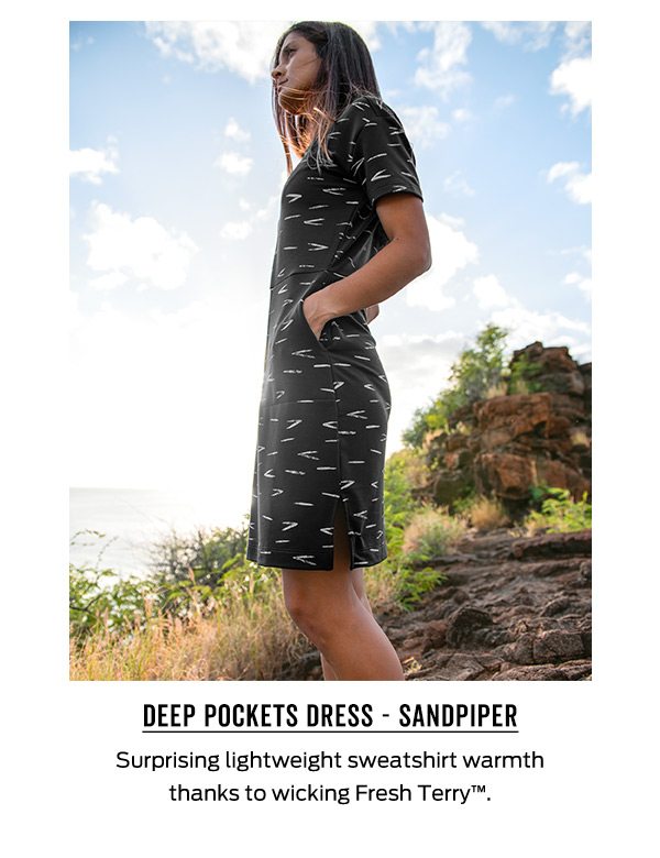 Deep Pockets Dress | Made with wicking Fresh Terry™ >