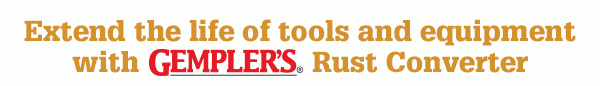 Extend the life of tools and equipment with Gempler's Rust Converter