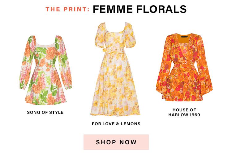 The Official Dresses of Summer: The Print: Femme Florals - Shop Now