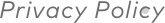 Privacy Policy