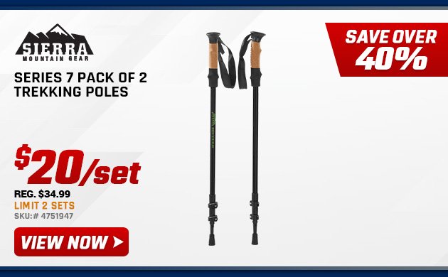 Sierra Mountain Gear Series 7 Pack of 2 Trekking Poles