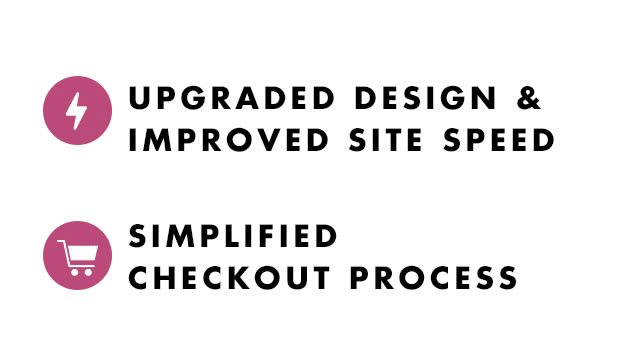 Upgraded Design & Improved Site Speed, Simplified Checkout Process