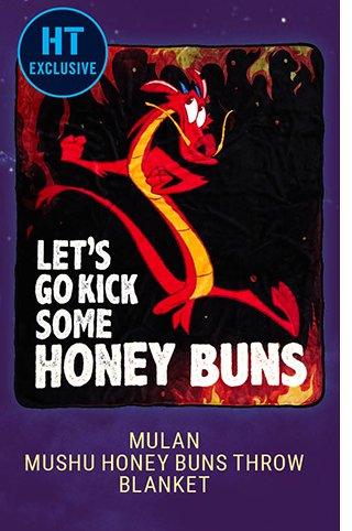 Mulan Mushu Honey Buns Throw Blanket