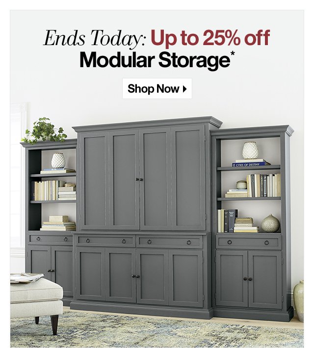 Ends Today: Up to 25% off Modular Storage*