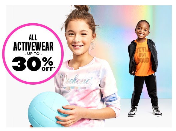 All Activewear Up to 30% Off