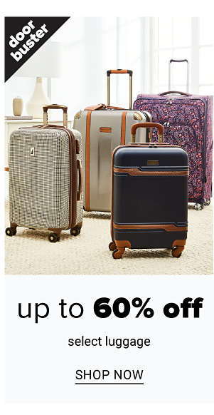 Up to 60% off select Luggage - Shop Now