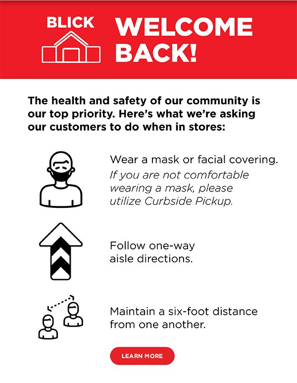 The health and safety of our community is our top priority