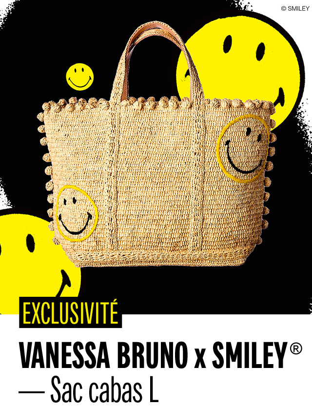 Exclusivité : Vanessa Bruno x Smiley® Sac cabas L